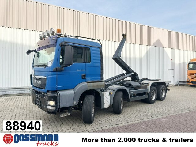 MAN TGS 35.480 8x4 BL - شاحنة ذات خطاف: صورة 1 MAN TGS 35.480 8x4 BL - شاحنة ذات خطاف: صورة 1