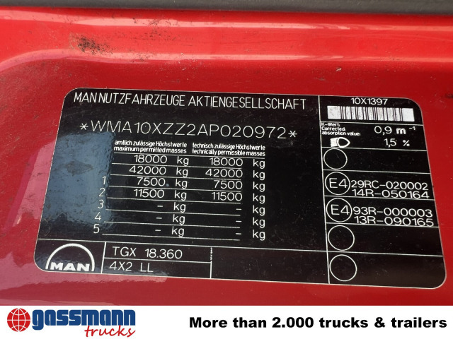 MAN TGX 18.360 4X2 LL, Fahrschule - شاحنة مقفلة: صورة 4 MAN TGX 18.360 4X2 LL, Fahrschule - شاحنة مقفلة: صورة 4