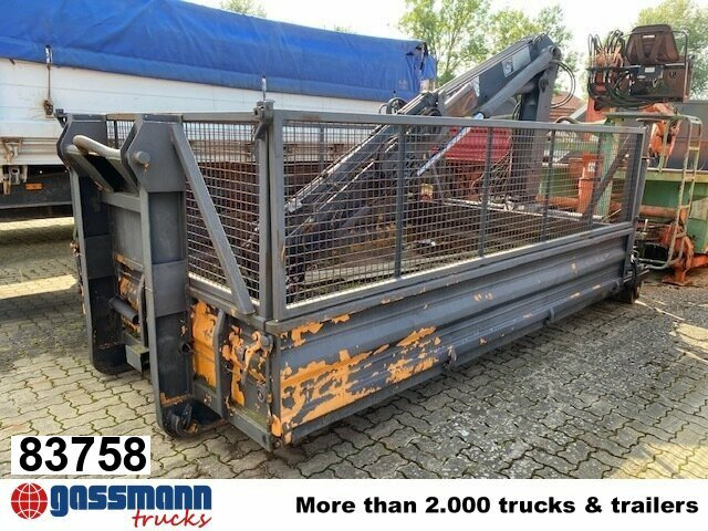 Meiller Abrollcontainer mit Kran Hiab 071 AW B3, ca. - حاوية هوك لفت: صورة 1 Meiller Abrollcontainer mit Kran Hiab 071 AW B3, ca. - حاوية هوك لفت: صورة 1