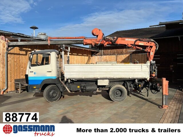 Mercedes-Benz 914 K 4x2, Kran Atlas 60.1 - شاحنة قلاب, شاحنة كرين: صورة 1 Mercedes-Benz 914 K 4x2, Kran Atlas 60.1 - شاحنة قلاب, شاحنة كرين: صورة 1
