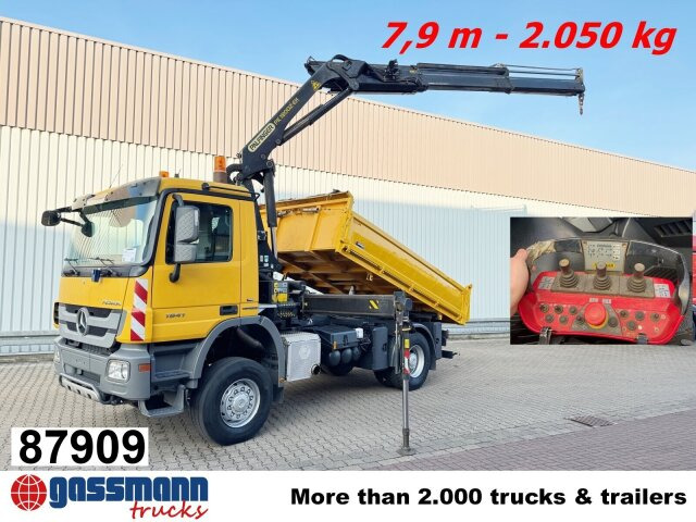 Mercedes-Benz Actros 1841 AK 4x4, EEV, Kran Palfinger - شاحنة قلاب, شاحنة كرين: صورة 1 Mercedes-Benz Actros 1841 AK 4x4, EEV, Kran Palfinger - شاحنة قلاب, شاحنة كرين: صورة 1
