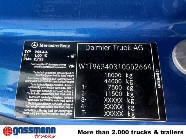 Mercedes-Benz Actros 1843 LS 4x4 HAD, HydroDrive, MirrorCam, - وحدة جر: صورة 4 Mercedes-Benz Actros 1843 LS 4x4 HAD, HydroDrive, MirrorCam, - وحدة جر: صورة 4