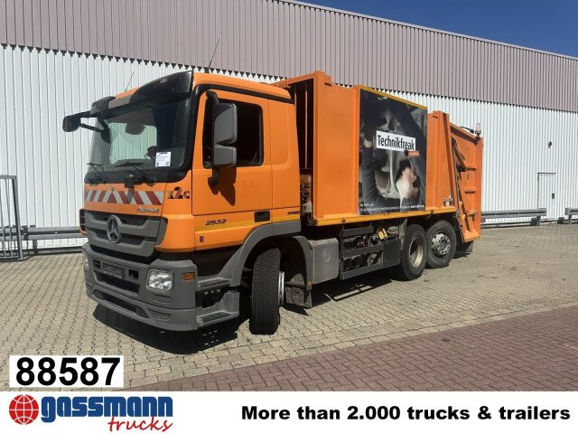 Mercedes-Benz Actros 2532/41 L 6x2, EEV, Lenkachse, Haller X2C - شاحنة النفايات: صورة 1 Mercedes-Benz Actros 2532/41 L 6x2, EEV, Lenkachse, Haller X2C - شاحنة النفايات: صورة 1