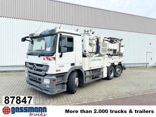 Mercedes-Benz Actros 2536 L 6x2, Müller Saug- und Spülwagen - سياره كنس شوارع: صورة 1 Mercedes-Benz Actros 2536 L 6x2, Müller Saug- und Spülwagen - سياره كنس شوارع: صورة 1
