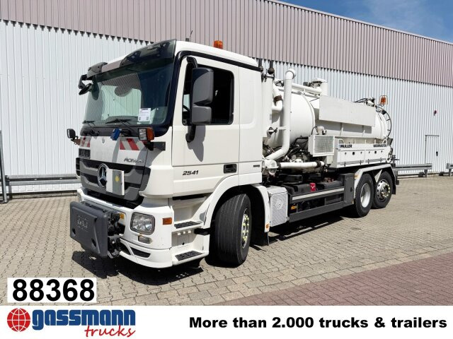 Mercedes-Benz Actros 2541 L 6x2, Müller Saug-/Spülwagen ca. - سياره كنس شوارع: صورة 1 Mercedes-Benz Actros 2541 L 6x2, Müller Saug-/Spülwagen ca. - سياره كنس شوارع: صورة 1