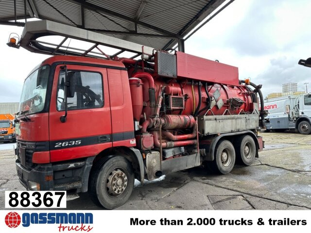 Mercedes-Benz Actros 2635 6x4, Kutschke Saug- und Spülwagen - سياره كنس شوارع: صورة 1 Mercedes-Benz Actros 2635 6x4, Kutschke Saug- und Spülwagen - سياره كنس شوارع: صورة 1
