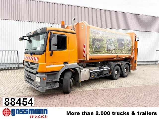 Mercedes-Benz Actros 2641/48 L 6x4, Seilabroller, Haller - شاحنة النفايات: صورة 1 Mercedes-Benz Actros 2641/48 L 6x4, Seilabroller, Haller - شاحنة النفايات: صورة 1