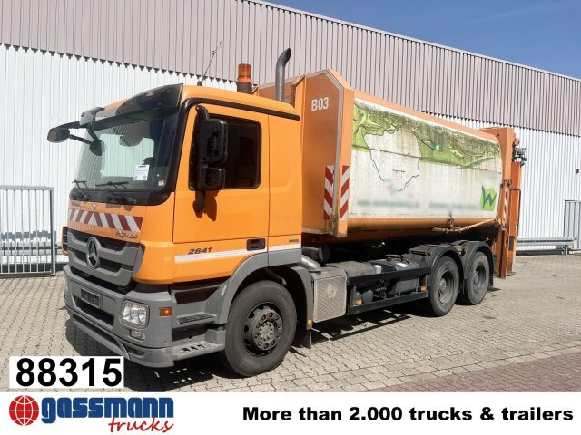 Mercedes-Benz Actros 2641/48 L 6x4, Seilabroller, Haller - شاحنة النفايات: صورة 1 Mercedes-Benz Actros 2641/48 L 6x4, Seilabroller, Haller - شاحنة النفايات: صورة 1