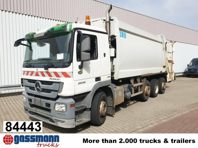 Mercedes-Benz Actros 3236 L 8x2/6, 2x Lenkachse, Schörling - شاحنة النفايات: صورة 1 Mercedes-Benz Actros 3236 L 8x2/6, 2x Lenkachse, Schörling - شاحنة النفايات: صورة 1
