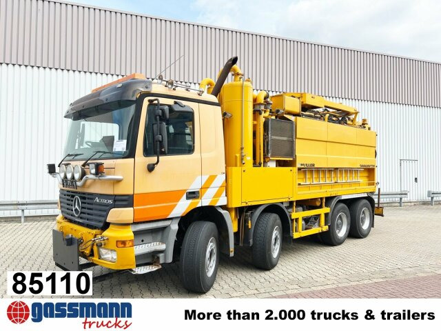 Mercedes-Benz Actros 3243 K 8x4/4, Müller Saug- und - سياره كنس شوارع: صورة 1 Mercedes-Benz Actros 3243 K 8x4/4, Müller Saug- und - سياره كنس شوارع: صورة 1