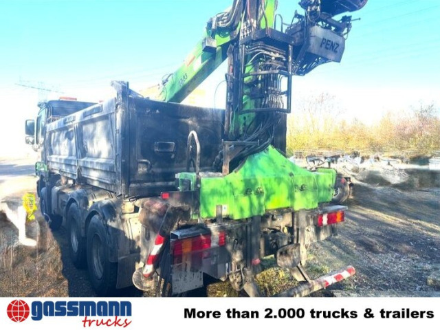 Mercedes-Benz Actros 3341 K 6x4, Bormatik links, Heckkran Penz - شاحنة قلاب, شاحنة كرين: صورة 3 Mercedes-Benz Actros 3341 K 6x4, Bormatik links, Heckkran Penz - شاحنة قلاب, شاحنة كرين: صورة 3