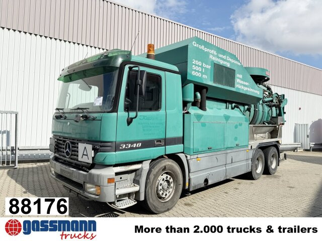 Mercedes-Benz Actros 3348 6x4, V8, Kroll Saug-/Spülwagen ca. - سياره كنس شوارع: صورة 1 Mercedes-Benz Actros 3348 6x4, V8, Kroll Saug-/Spülwagen ca. - سياره كنس شوارع: صورة 1