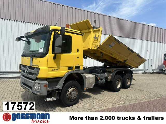 Mercedes-Benz Actros 3348 AK 6x6, Bordmatik links - شاحنة قلاب: صورة 1 Mercedes-Benz Actros 3348 AK 6x6, Bordmatik links - شاحنة قلاب: صورة 1