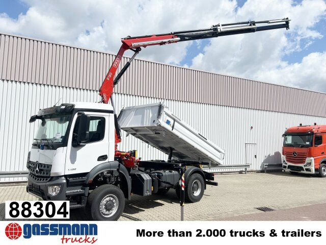 Mercedes-Benz Arocs 1832 AK 4x4, MultimediaCockpit, Navi, Kran - شاحنة قلاب, شاحنة كرين: صورة 1 Mercedes-Benz Arocs 1832 AK 4x4, MultimediaCockpit, Navi, Kran - شاحنة قلاب, شاحنة كرين: صورة 1