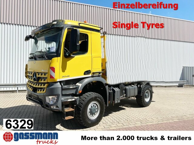 Mercedes-Benz Arocs 2045 AK 4x4, GROUNDER - شاحنة هيكل كابينة: صورة 1 Mercedes-Benz Arocs 2045 AK 4x4, GROUNDER - شاحنة هيكل كابينة: صورة 1
