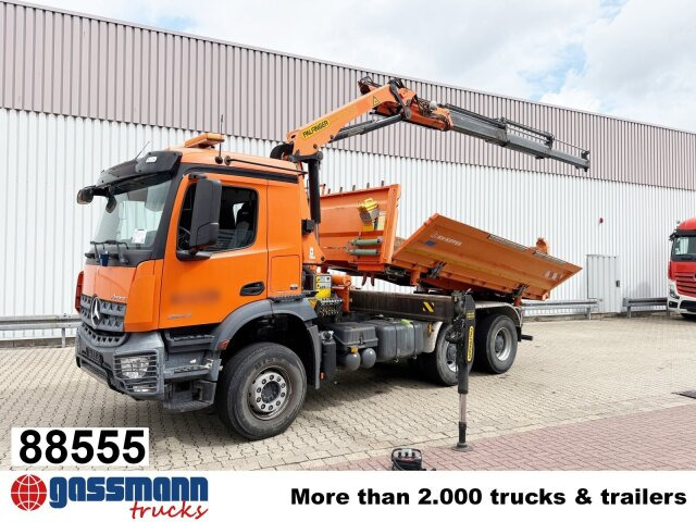 Mercedes-Benz Arocs 2643 K 6x4, Navi, Bordmatik, Kran - شاحنة قلاب, شاحنة كرين: صورة 1 Mercedes-Benz Arocs 2643 K 6x4, Navi, Bordmatik, Kran - شاحنة قلاب, شاحنة كرين: صورة 1