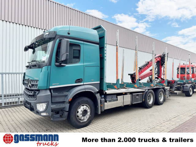 شاحنة قطع الأشجار, شاحنة كرين Mercedes-Benz Arocs 2651 L 6x4, Retarder, StreamSpace,: صورة 9