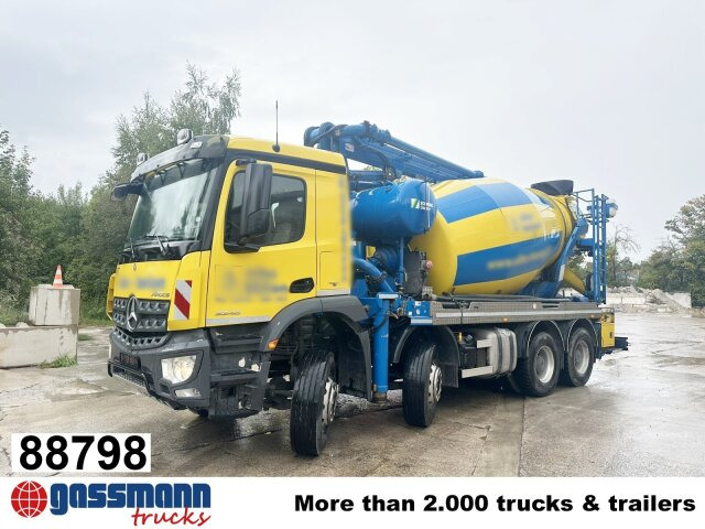 Mercedes-Benz Arocs 3246 B 8x4 Stetter Mischer 7m³, Pumpe 25m - شاحنة خلاطة خرسانة: صورة 1 Mercedes-Benz Arocs 3246 B 8x4 Stetter Mischer 7m³, Pumpe 25m - شاحنة خلاطة خرسانة: صورة 1