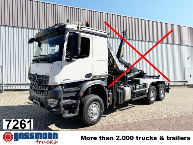 Mercedes-Benz Arocs 3351 AK 6x6, Retarder, Navi, Grounder - شاحنة ذات خطاف: صورة 1 Mercedes-Benz Arocs 3351 AK 6x6, Retarder, Navi, Grounder - شاحنة ذات خطاف: صورة 1
