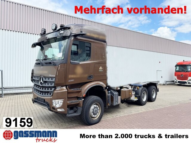 Mercedes-Benz Arocs 3351 LS 6x6, Grounder, MirrorCam, Navi - شاحنة هيكل كابينة: صورة 1 Mercedes-Benz Arocs 3351 LS 6x6, Grounder, MirrorCam, Navi - شاحنة هيكل كابينة: صورة 1