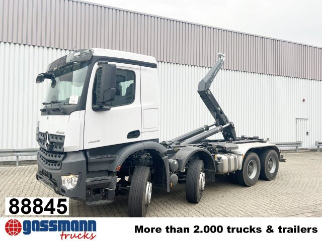 Mercedes-Benz Arocs 4142/48 8x4/4, Grounder, Meiller RS26 - شاحنة ذات خطاف: صورة 1 Mercedes-Benz Arocs 4142/48 8x4/4, Grounder, Meiller RS26 - شاحنة ذات خطاف: صورة 1