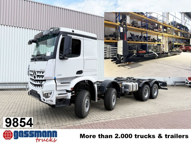 Mercedes-Benz Arocs 4151 AK 8x8/4, Hiab Abrollanlage Ultima - شاحنة ذات خطاف: صورة 1 Mercedes-Benz Arocs 4151 AK 8x8/4, Hiab Abrollanlage Ultima - شاحنة ذات خطاف: صورة 1