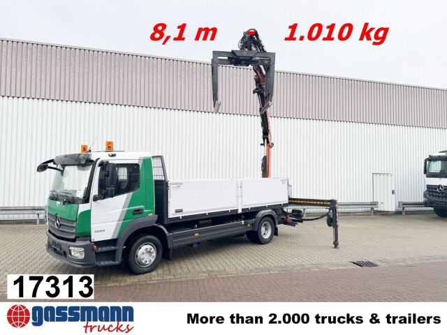 Mercedes-Benz Atego 1223 L 4x2 mit Heckkran Atlas 88.3-A2L, - شاحنات مسطحة, شاحنة كرين: صورة 1 Mercedes-Benz Atego 1223 L 4x2 mit Heckkran Atlas 88.3-A2L, - شاحنات مسطحة, شاحنة كرين: صورة 1