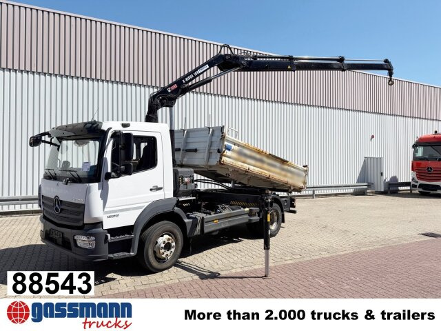 Mercedes-Benz Atego 1623 4x2 mit Kran Hiab X-HiDuo 108B-2, - شاحنة قلاب, شاحنة كرين: صورة 1 Mercedes-Benz Atego 1623 4x2 mit Kran Hiab X-HiDuo 108B-2, - شاحنة قلاب, شاحنة كرين: صورة 1