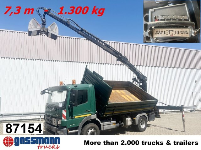 Mercedes-Benz Atego 1624/27 4x2, Heckkran Hiab 099 BS-2 HiDuo, - شاحنة قلاب, شاحنة كرين: صورة 1 Mercedes-Benz Atego 1624/27 4x2, Heckkran Hiab 099 BS-2 HiDuo, - شاحنة قلاب, شاحنة كرين: صورة 1