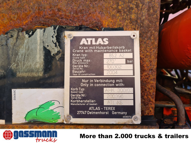 Mercedes-Benz Atego 1823 AK 4x4 mit Kran Atlas 85.2, Funk, - شاحنة قلاب, شاحنة كرين: صورة 5 Mercedes-Benz Atego 1823 AK 4x4 mit Kran Atlas 85.2, Funk, - شاحنة قلاب, شاحنة كرين: صورة 5