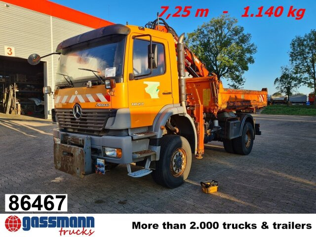 Mercedes-Benz Atego 1823 AK 4x4 mit Kran Atlas 85.2, Funk, - شاحنة قلاب, شاحنة كرين: صورة 1 Mercedes-Benz Atego 1823 AK 4x4 mit Kran Atlas 85.2, Funk, - شاحنة قلاب, شاحنة كرين: صورة 1