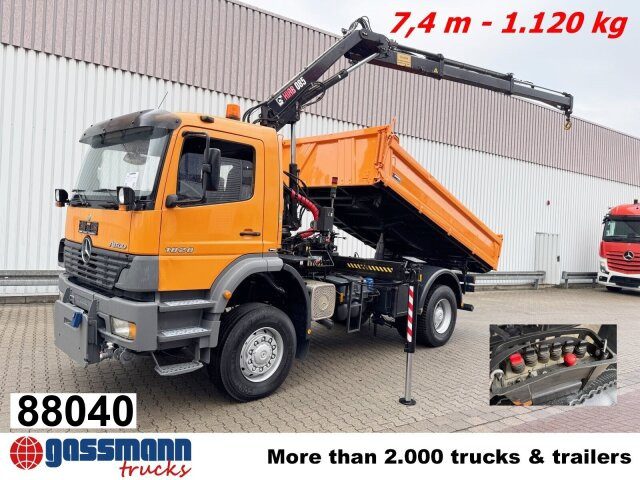 Mercedes-Benz Atego 1828 AK 4x4, Winterdienstausstattung, Kran - شاحنة قلاب, شاحنة كرين: صورة 1 Mercedes-Benz Atego 1828 AK 4x4, Winterdienstausstattung, Kran - شاحنة قلاب, شاحنة كرين: صورة 1