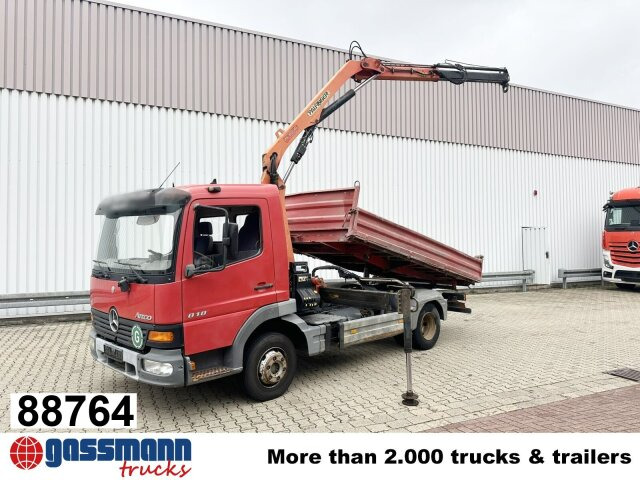 Mercedes-Benz Atego 818 K 4x2 mit Kran Palfinger PK 6500, 2x - شاحنة قلاب, شاحنة كرين: صورة 1 Mercedes-Benz Atego 818 K 4x2 mit Kran Palfinger PK 6500, 2x - شاحنة قلاب, شاحنة كرين: صورة 1