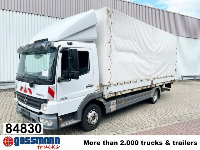 Mercedes-Benz Atego 818 L 4x2 mit LBW BÄR - شاحنات مسطحة: صورة 1 Mercedes-Benz Atego 818 L 4x2 mit LBW BÄR - شاحنات مسطحة: صورة 1