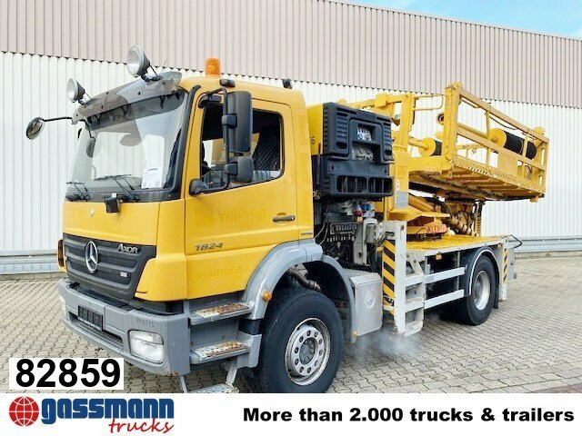 Mercedes-Benz Axor 1824 K 4x2, AMV Hubsteiger + Kompressor, - منصة تلسكوبية محمولة على شاحنة: صورة 1 Mercedes-Benz Axor 1824 K 4x2, AMV Hubsteiger + Kompressor, - منصة تلسكوبية محمولة على شاحنة: صورة 1