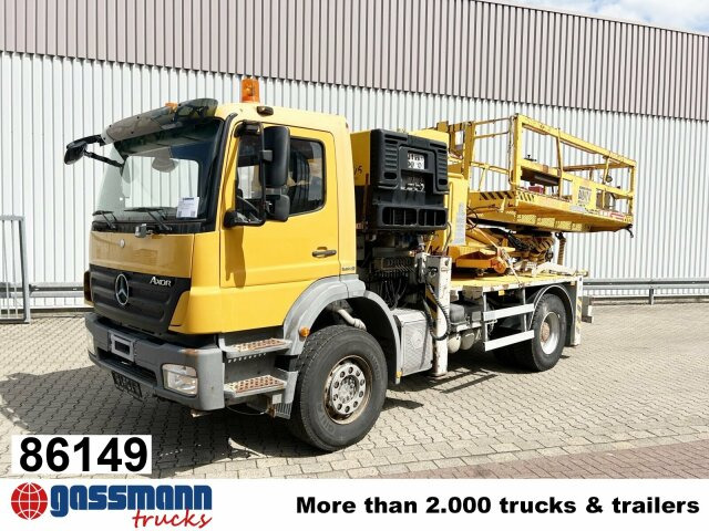 Mercedes-Benz Axor 1824 K 4x2, AMV Hubsteiger + Kompressor, - منصة تلسكوبية محمولة على شاحنة: صورة 1 Mercedes-Benz Axor 1824 K 4x2, AMV Hubsteiger + Kompressor, - منصة تلسكوبية محمولة على شاحنة: صورة 1