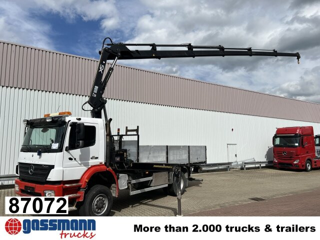 Mercedes-Benz Axor 1828 A 4x4 mit Kran Hiab XS 166 E-5 - شاحنات مسطحة, شاحنة كرين: صورة 1 Mercedes-Benz Axor 1828 A 4x4 mit Kran Hiab XS 166 E-5 - شاحنات مسطحة, شاحنة كرين: صورة 1