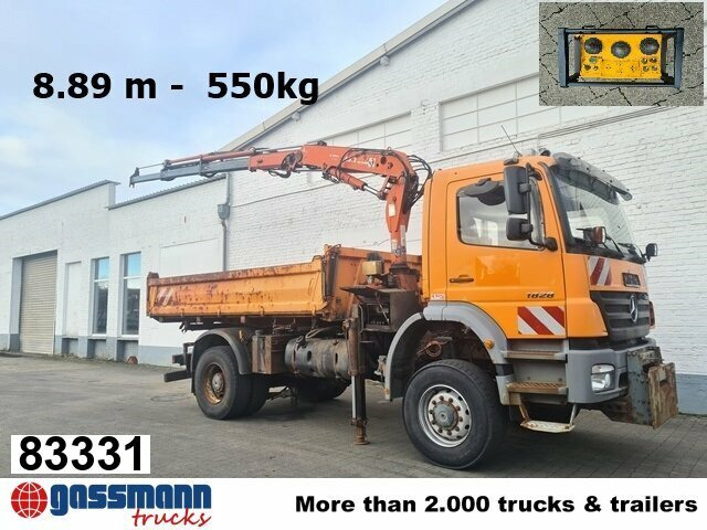 Mercedes-Benz Axor 1828 AK 4x4, Winterdienstausstattung, Kran - شاحنة قلاب, شاحنة كرين: صورة 1 Mercedes-Benz Axor 1828 AK 4x4, Winterdienstausstattung, Kran - شاحنة قلاب, شاحنة كرين: صورة 1
