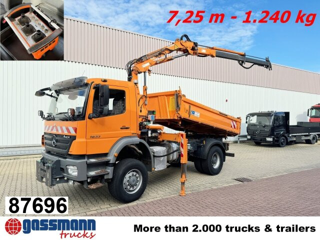 Mercedes-Benz Axor 1833 AK 4x4, Winterdienstausstattung, Kran - شاحنة قلاب, شاحنة كرين: صورة 1 Mercedes-Benz Axor 1833 AK 4x4, Winterdienstausstattung, Kran - شاحنة قلاب, شاحنة كرين: صورة 1