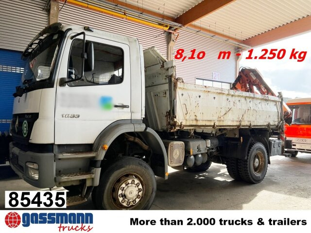 Mercedes-Benz Axor 1833 AK 4x4 mit Heckkran Atlas 105.2-A2L - شاحنة قلاب, شاحنة كرين: صورة 1 Mercedes-Benz Axor 1833 AK 4x4 mit Heckkran Atlas 105.2-A2L - شاحنة قلاب, شاحنة كرين: صورة 1