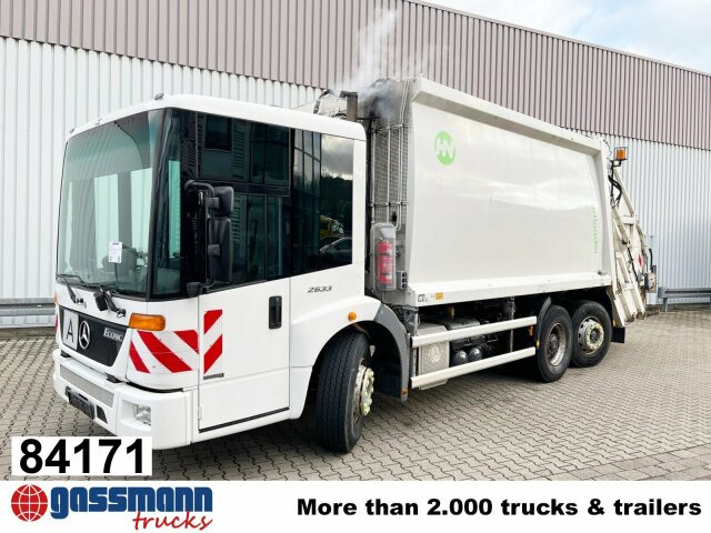 Mercedes-Benz Econic 2633 L/NLA 6x2/4, Lenkachse, - شاحنة النفايات: صورة 1 Mercedes-Benz Econic 2633 L/NLA 6x2/4, Lenkachse, - شاحنة النفايات: صورة 1