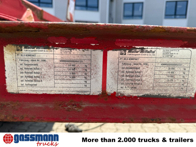 Müller-Mitteltal PT 30,0 Kompakt, verbr. auf 3m - مقطورة مسطحة منخفضة: صورة 4 Müller-Mitteltal PT 30,0 Kompakt, verbr. auf 3m - مقطورة مسطحة منخفضة: صورة 4