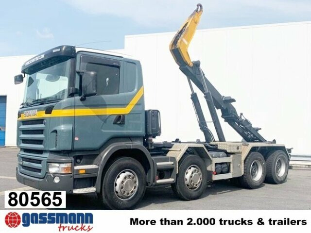 Scania R420 CB 8x4 MNZ, Retarder, Euro4 - شاحنة ذات خطاف: صورة 1 Scania R420 CB 8x4 MNZ, Retarder, Euro4 - شاحنة ذات خطاف: صورة 1