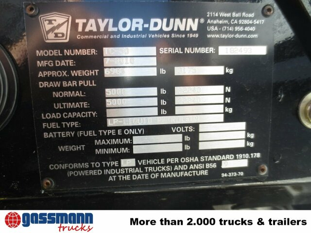 Tiger TC 50, Zugmaschine - جرارات الأمتعة: صورة 5 Tiger TC 50, Zugmaschine - جرارات الأمتعة: صورة 5