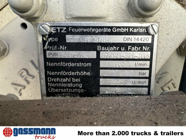 Unimog U 1300 L 435/11 4x4, Bundeswehr-Feuerwehr - سيارة إطفاء: صورة 2 Unimog U 1300 L 435/11 4x4, Bundeswehr-Feuerwehr - سيارة إطفاء: صورة 2