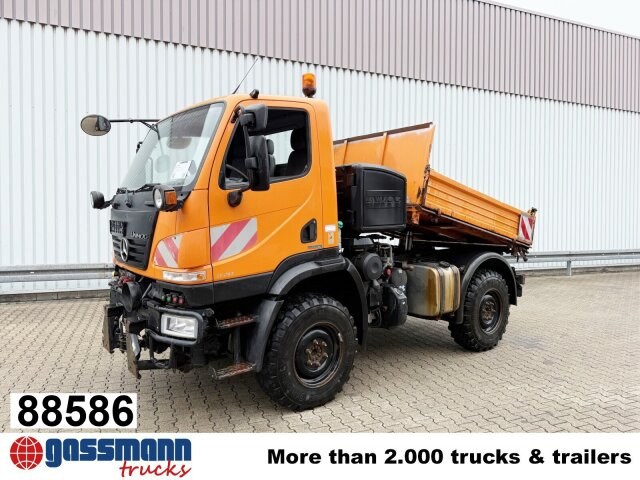 Unimog U 20 4x4, Kipper, Zapfwelle, - شاحنة التوصيل: صورة 1 Unimog U 20 4x4, Kipper, Zapfwelle, - شاحنة التوصيل: صورة 1