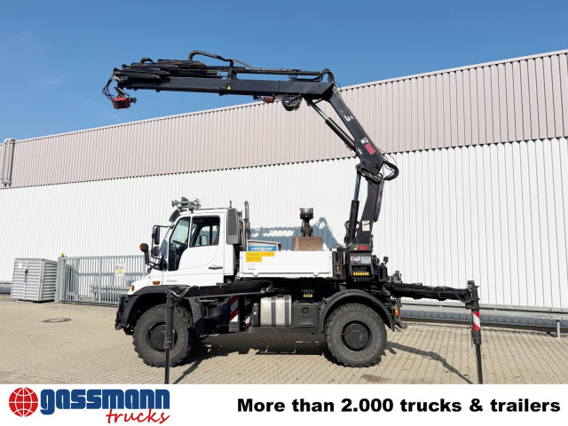 Unimog U400 4x4, Frontzapfwelle, Heckkran Hiab XS - شاحنات مسطحة, شاحنة كرين: صورة 5 Unimog U400 4x4, Frontzapfwelle, Heckkran Hiab XS - شاحنات مسطحة, شاحنة كرين: صورة 5