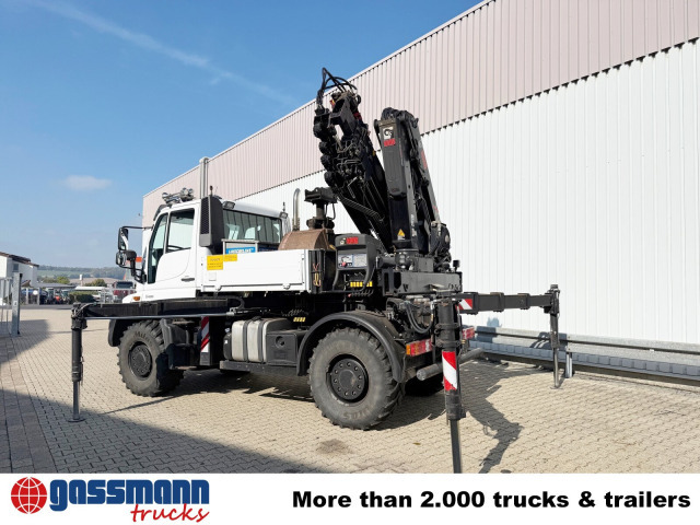 Unimog U400 4x4, Frontzapfwelle, Heckkran Hiab XS - شاحنات مسطحة, شاحنة كرين: صورة 3 Unimog U400 4x4, Frontzapfwelle, Heckkran Hiab XS - شاحنات مسطحة, شاحنة كرين: صورة 3