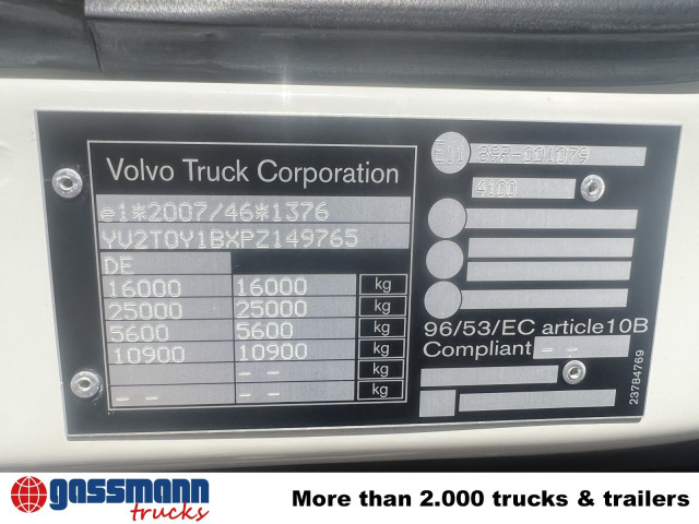 Volvo FL 280 4x4, Nebenantrieb - شاحنة هيكل كابينة: صورة 4 Volvo FL 280 4x4, Nebenantrieb - شاحنة هيكل كابينة: صورة 4