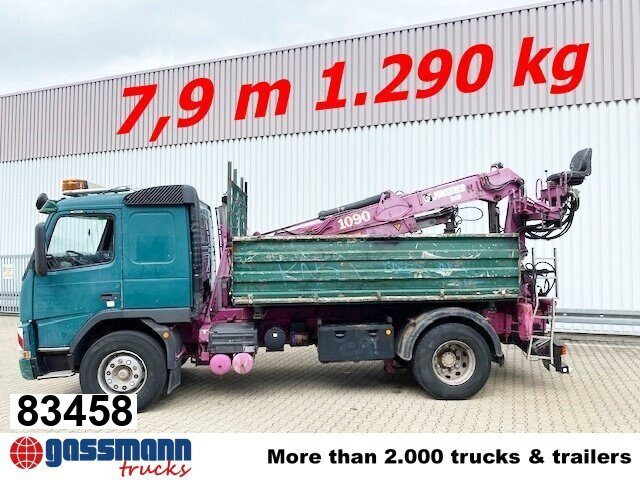 Volvo FM12-420 4x2 mit Heckkran Jonsered 1090, - شاحنة قلاب, شاحنة كرين: صورة 1 Volvo FM12-420 4x2 mit Heckkran Jonsered 1090, - شاحنة قلاب, شاحنة كرين: صورة 1